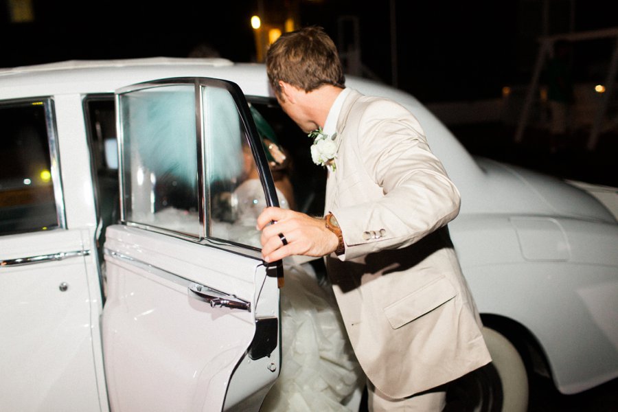 Elegant Blush & White Beach Wedding via TheELD.com