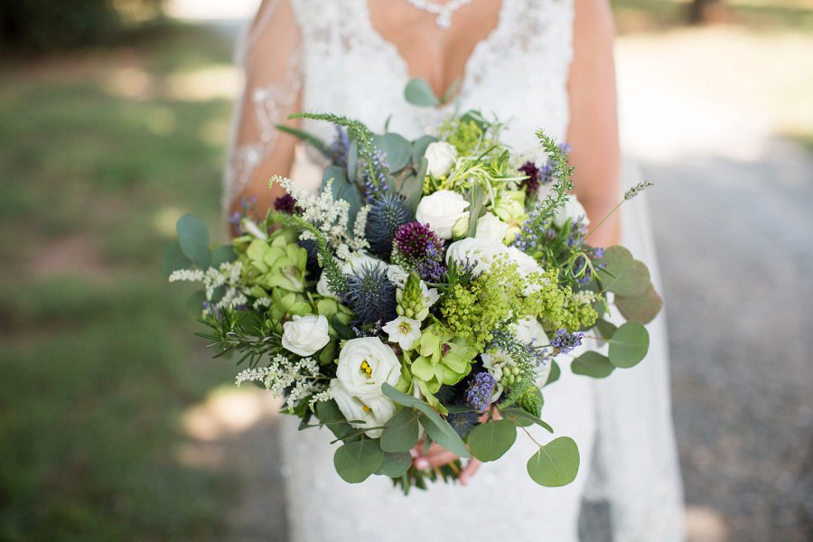 Lavender and Sage Craft Beer Inspired Barn Wedding via TheELD.com