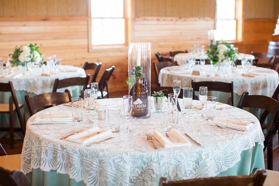 Lavender and Sage Craft Beer Inspired Barn Wedding via TheELD.com