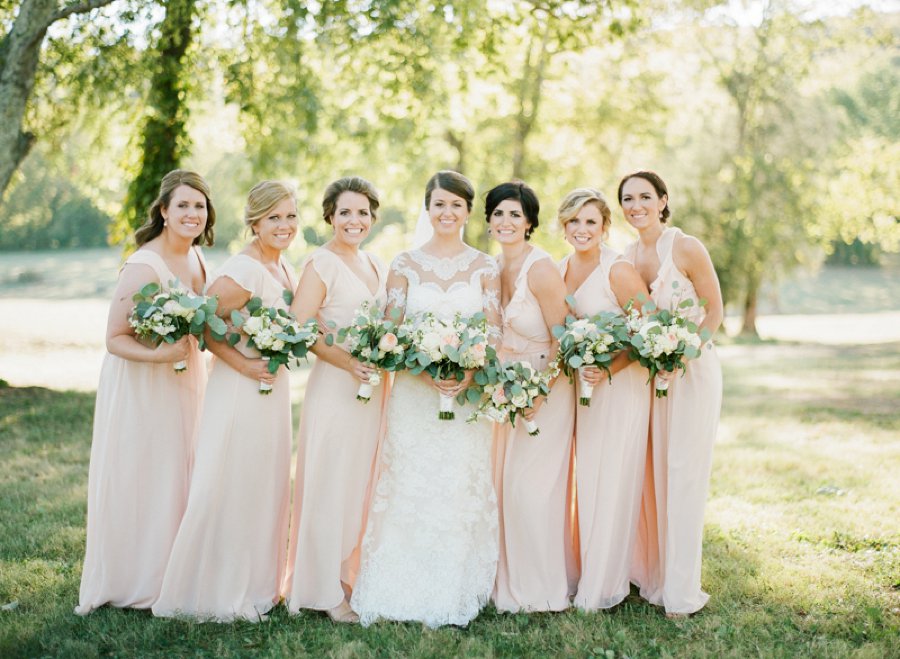 Classic Romantic Blush Nashville Wedding via TheELD.com