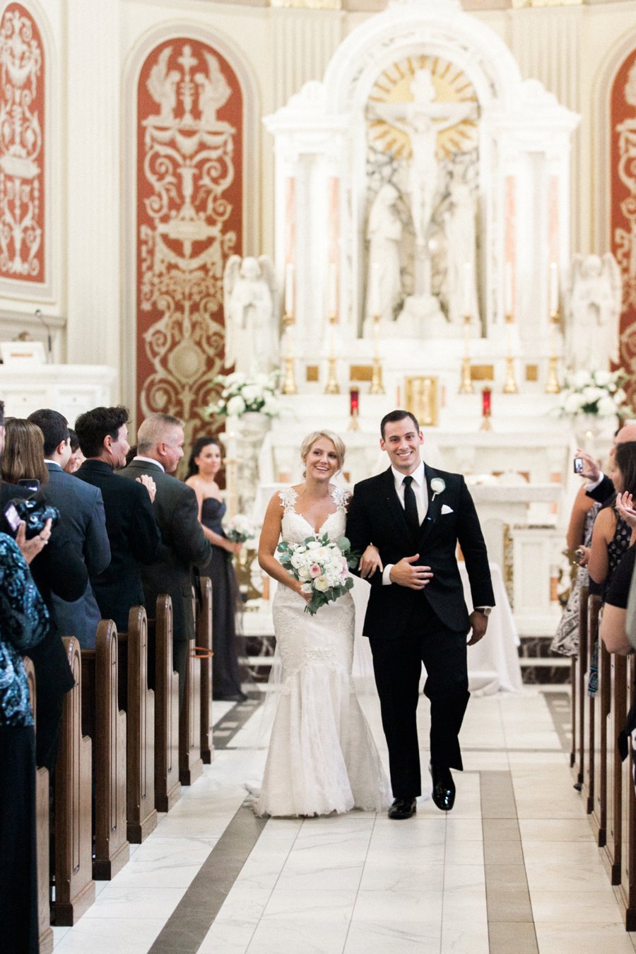 Elegant Ivory and Blush Connecticut Wedding via TheELD.com