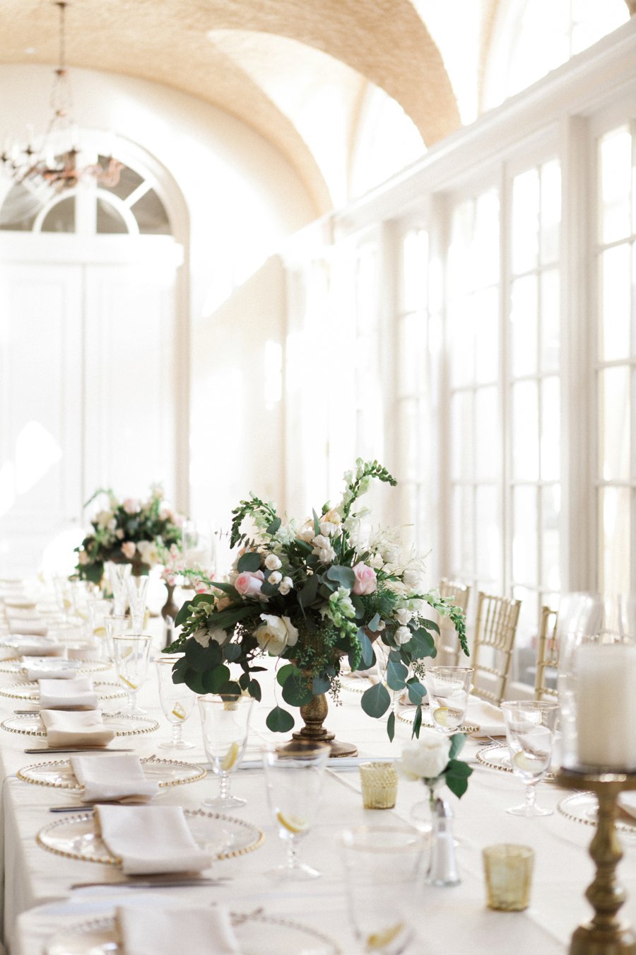 Elegant Ivory and Blush Connecticut Wedding via TheELD.com