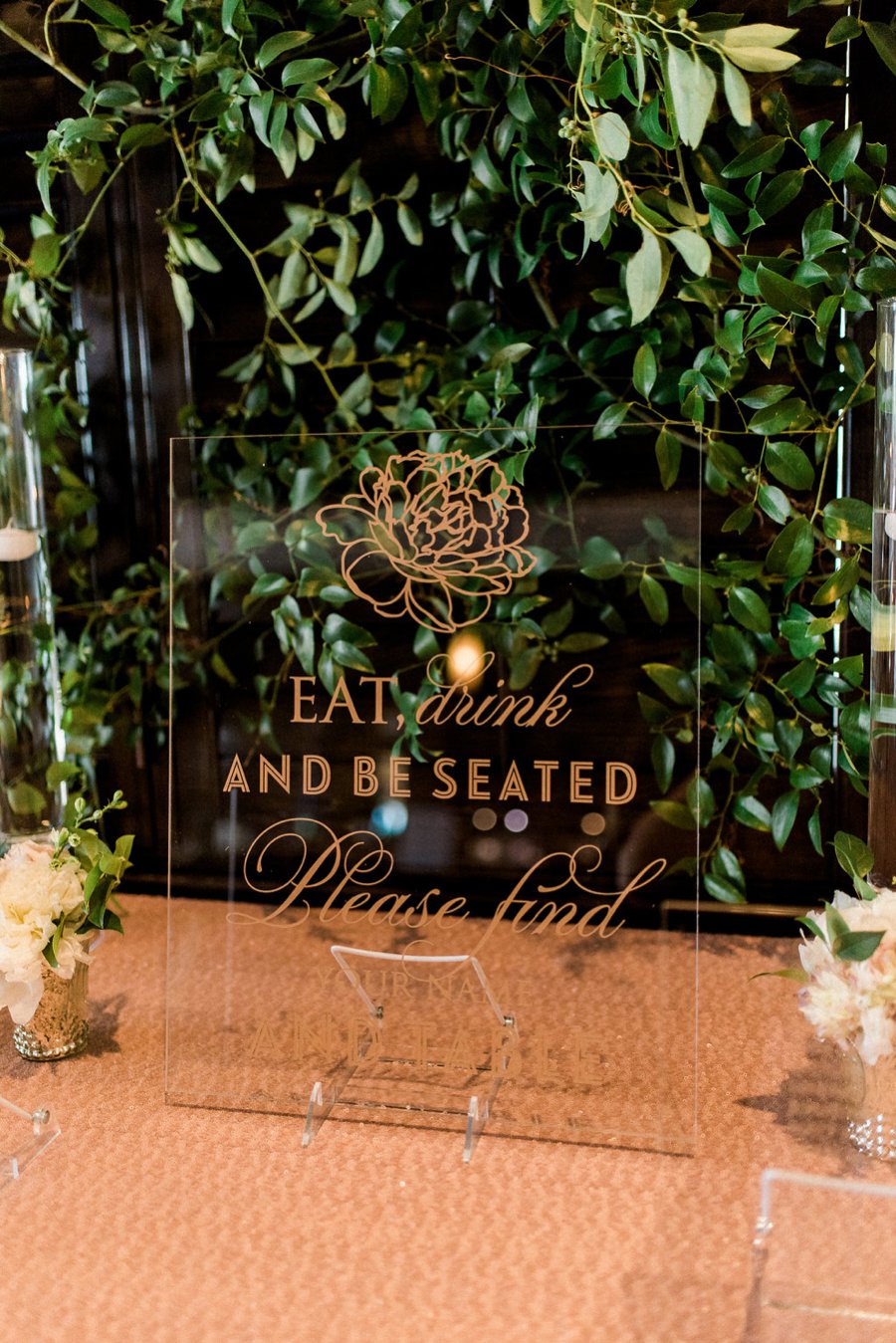 Modern Elegant Blush & Gold Florida Wedding via TheELD.com