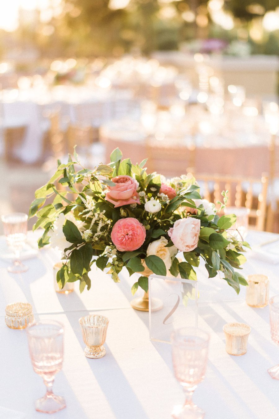 Modern Elegant Blush & Gold Florida Wedding via TheELD.com