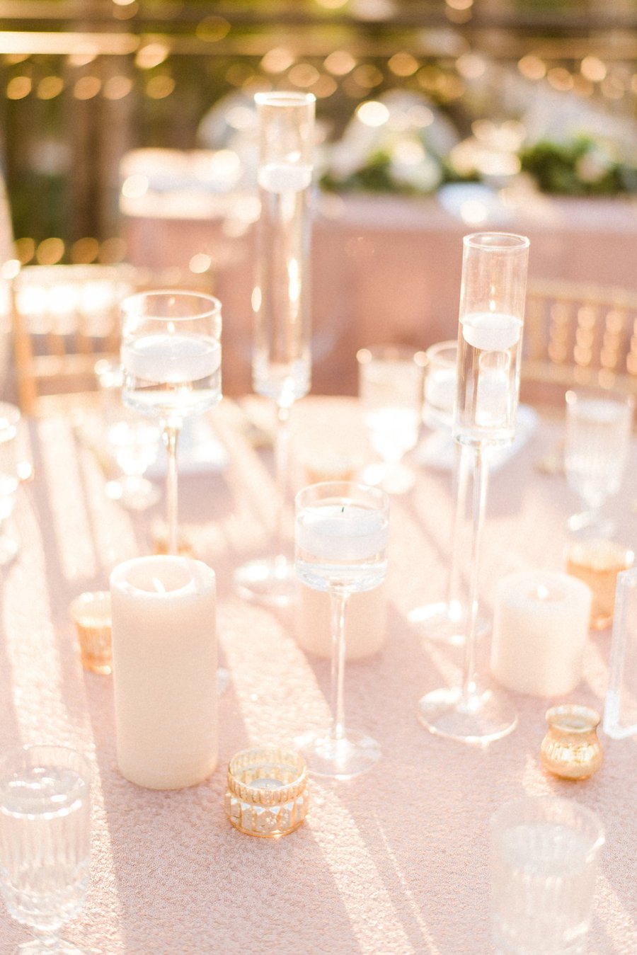 Modern Elegant Blush & Gold Florida Wedding via TheELD.com