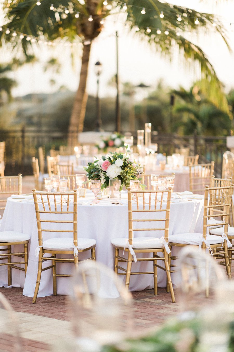 Modern Elegant Blush & Gold Florida Wedding via TheELD.com