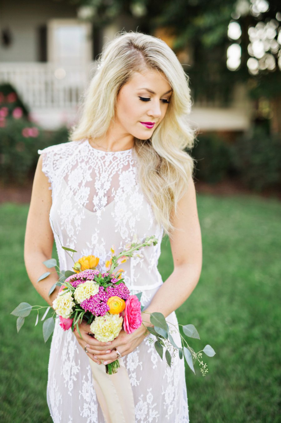 Colorful Southern Farm Wedding Inspiration via TheELD.com