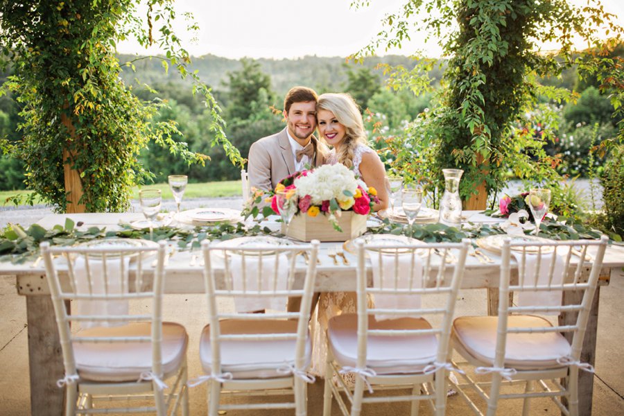 Colorful Southern Farm Wedding Inspiration via TheELD.com