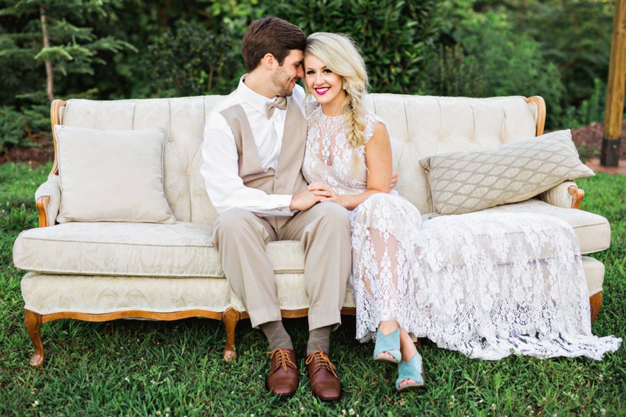 Colorful Southern Farm Wedding Inspiration via TheELD.com