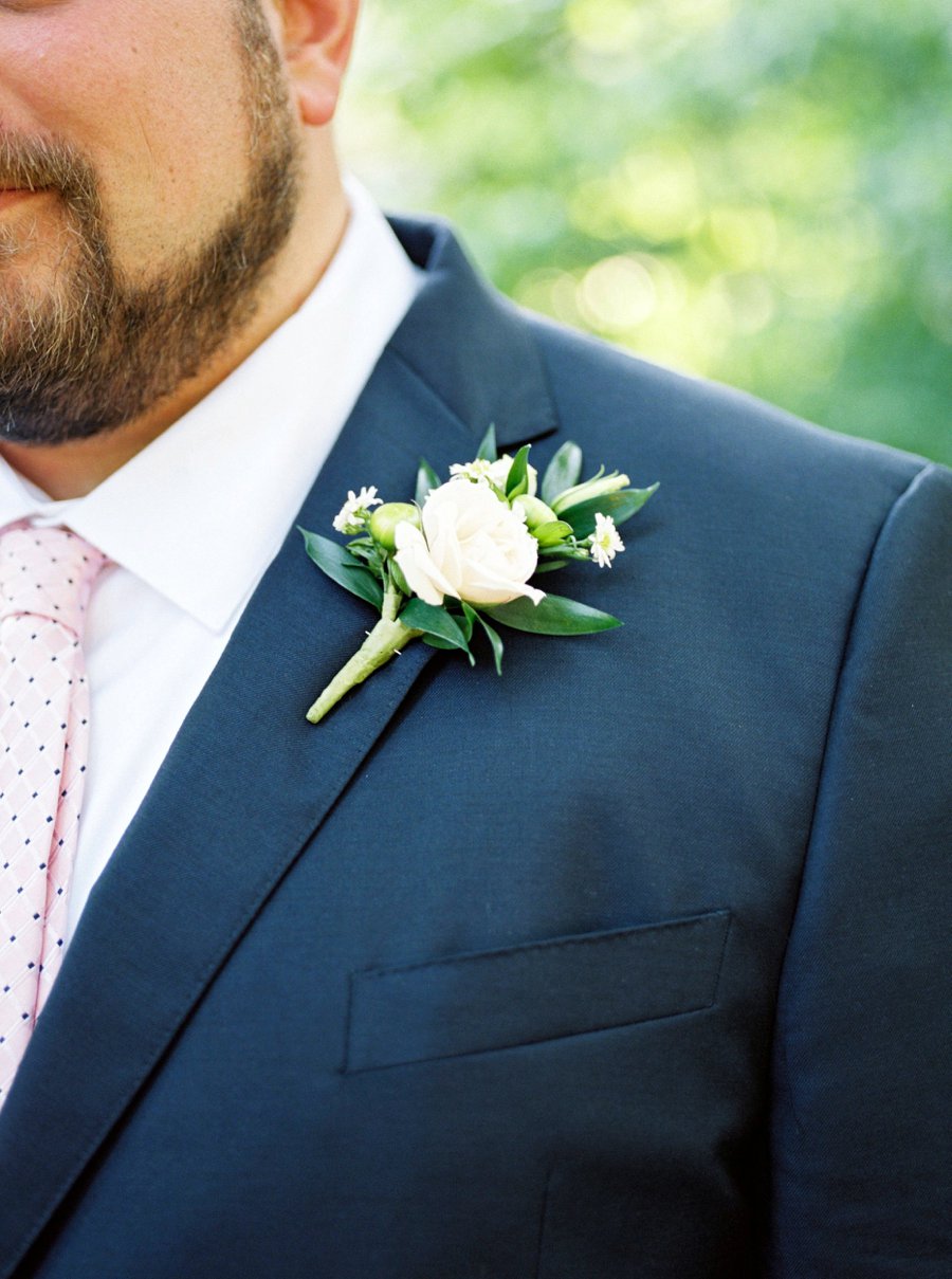 Yellow and Coral North Carolina Garden Wedding via TheELD.com