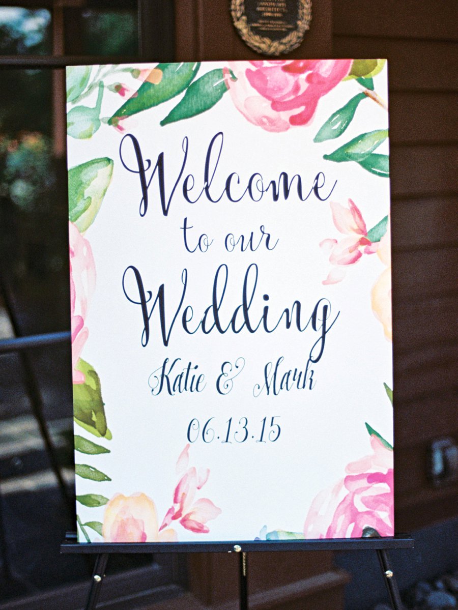 Yellow and Coral North Carolina Garden Wedding via TheELD.com