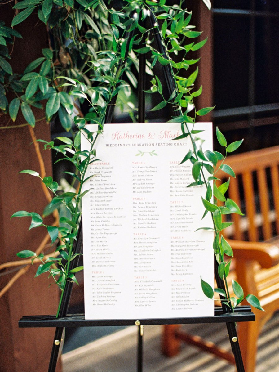 Yellow and Coral North Carolina Garden Wedding via TheELD.com