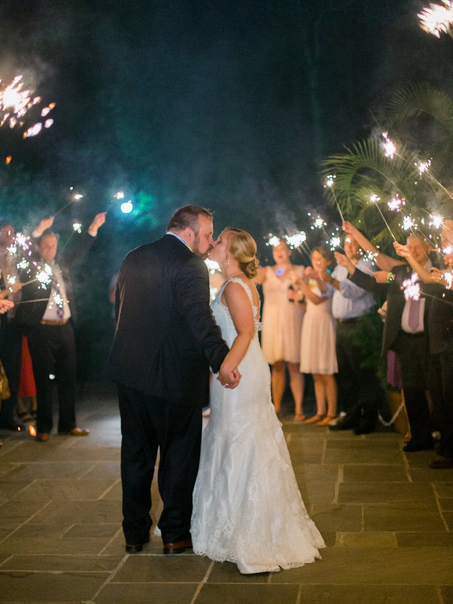 Yellow and Coral North Carolina Garden Wedding via TheELD.com