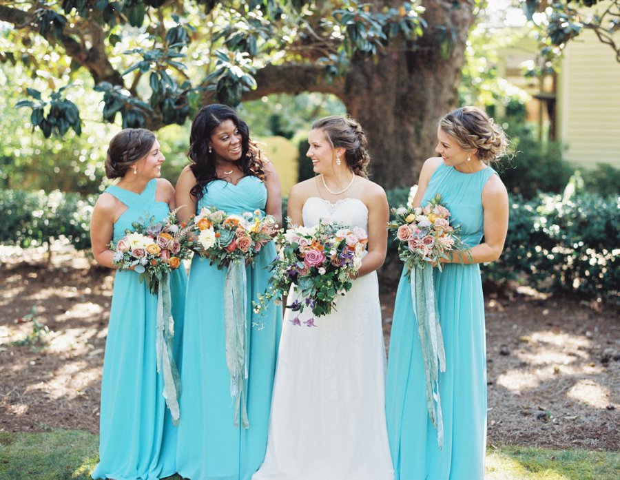 A Colorful Rustic Georgia Vineyard Wedding via TheELD.com