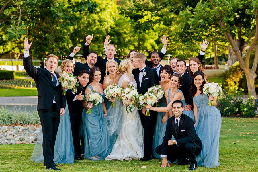 Dusty Blue & Ivory California Vineyard Wedding via TheELD.com