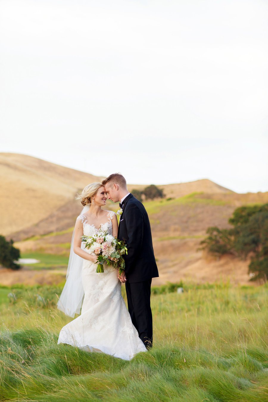 Dusty Blue & Ivory California Vineyard Wedding via TheELD.com