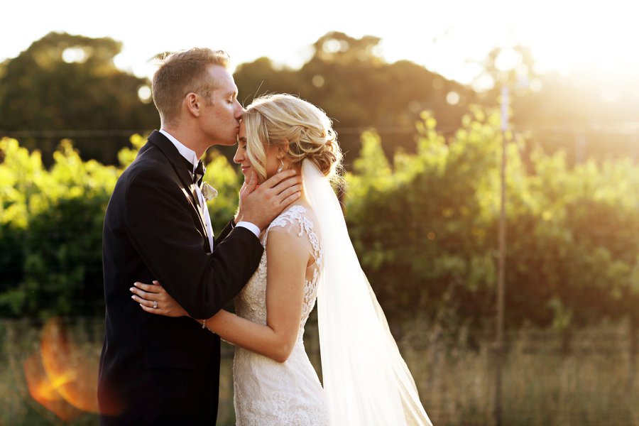 Dusty Blue & Ivory California Vineyard Wedding via TheELD.com