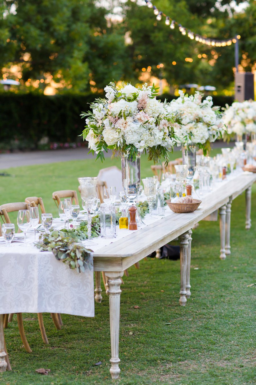 Dusty Blue & Ivory California Vineyard Wedding via TheELD.com