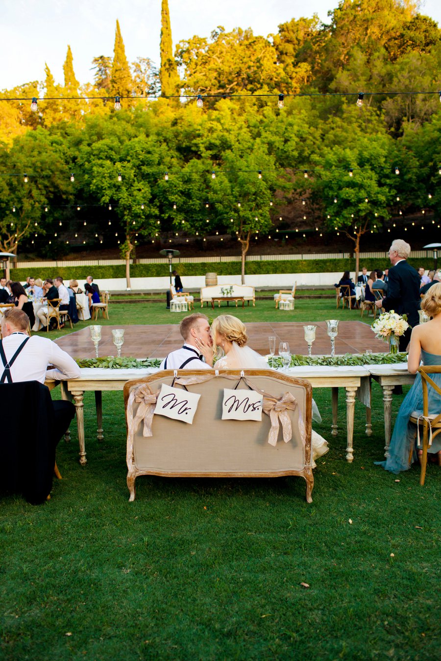 Dusty Blue & Ivory California Vineyard Wedding via TheELD.com