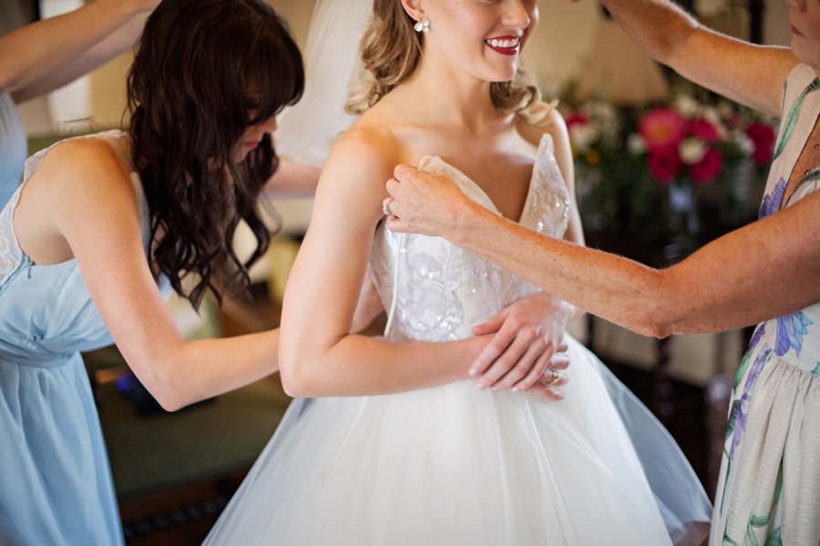 A Pink and Blue Intimate Rustic Florida Wedding via TheELD.com