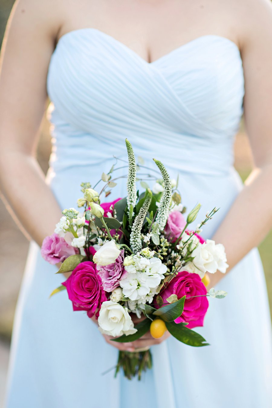 A Pink and Blue Intimate Rustic Florida Wedding via TheELD.com