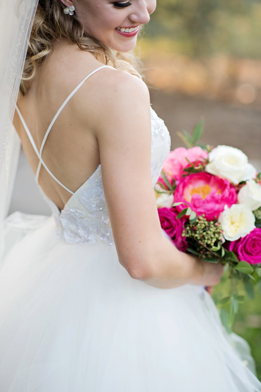 A Pink and Blue Intimate Rustic Florida Wedding via TheELD.com