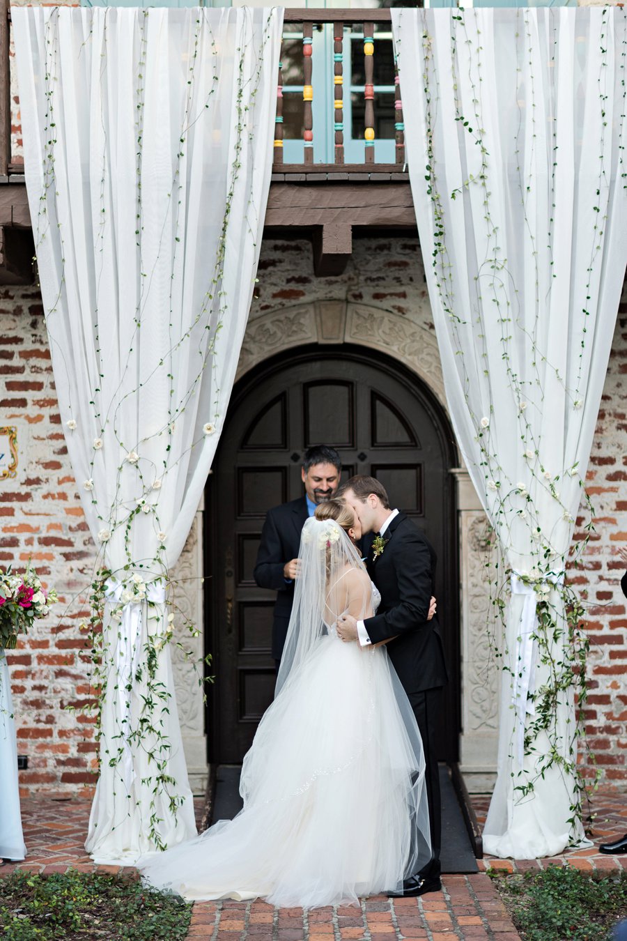 A Pink and Blue Intimate Rustic Florida Wedding via TheELD.com