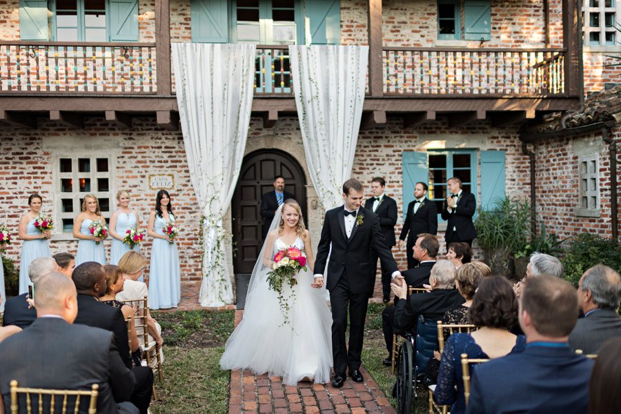 A Pink and Blue Intimate Rustic Florida Wedding via TheELD.com