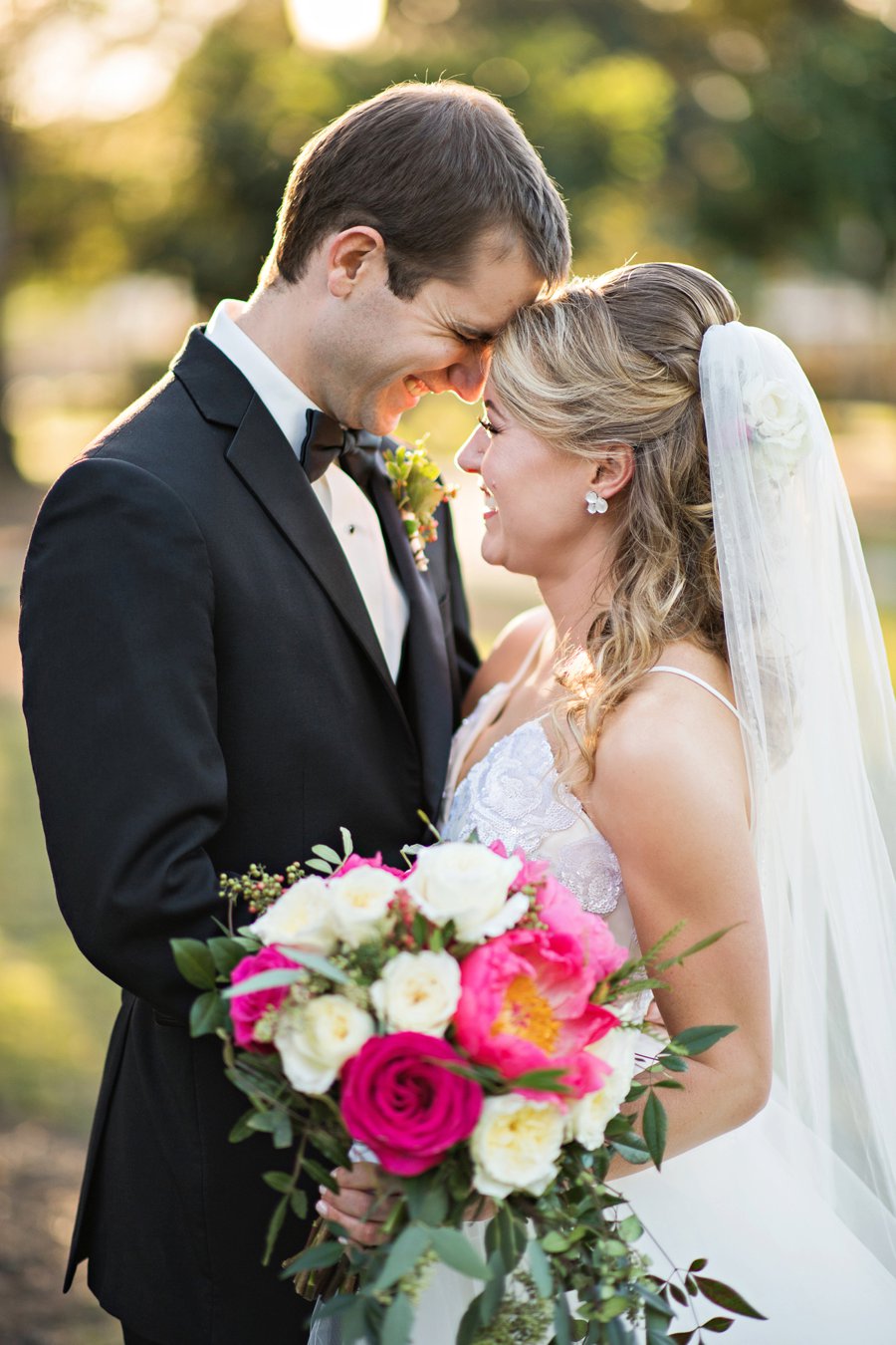 A Pink and Blue Intimate Rustic Florida Wedding via TheELD.com