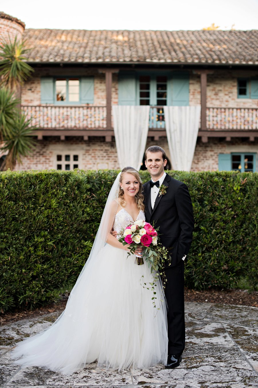 A Pink and Blue Intimate Rustic Florida Wedding via TheELD.com