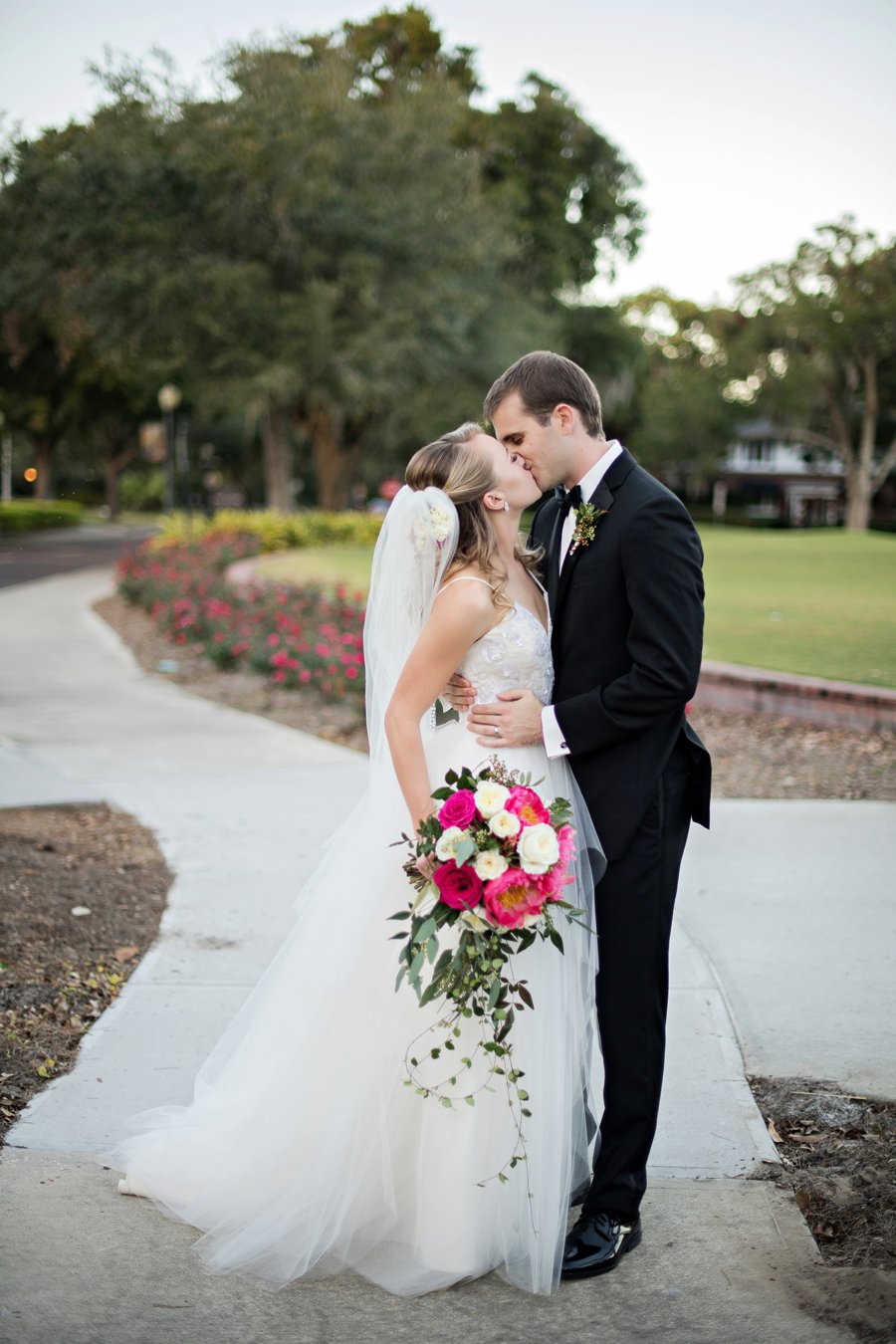 A Pink and Blue Intimate Rustic Florida Wedding via TheELD.com