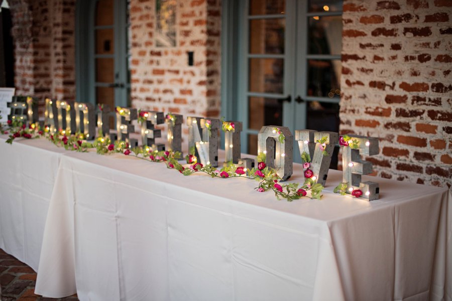 A Pink and Blue Intimate Rustic Florida Wedding via TheELD.com