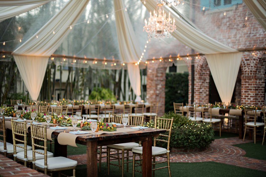 A Pink and Blue Intimate Rustic Florida Wedding via TheELD.com