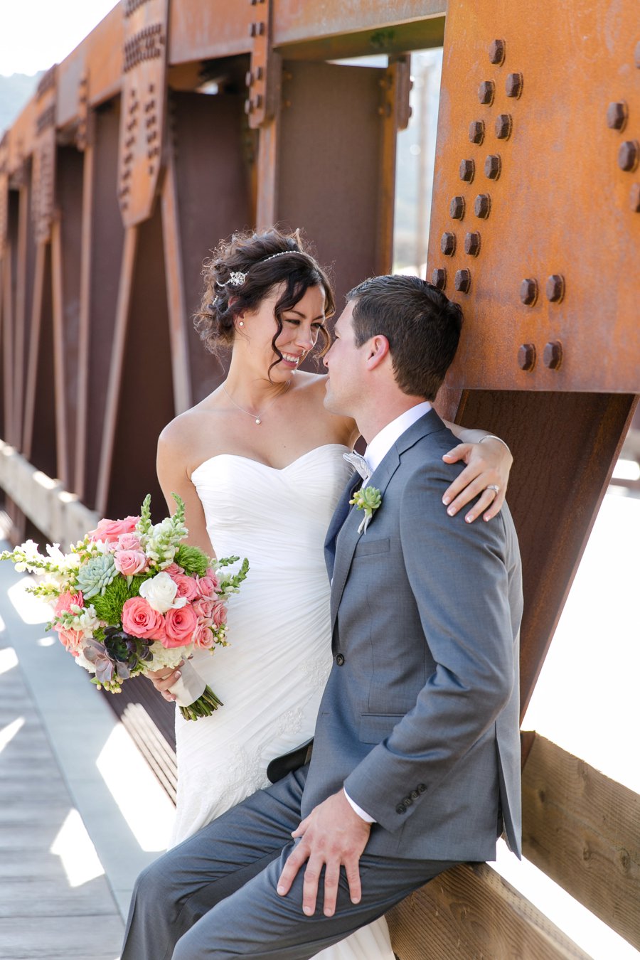 Eclectic Pink and Green Temecula Wedding via TheELD.com