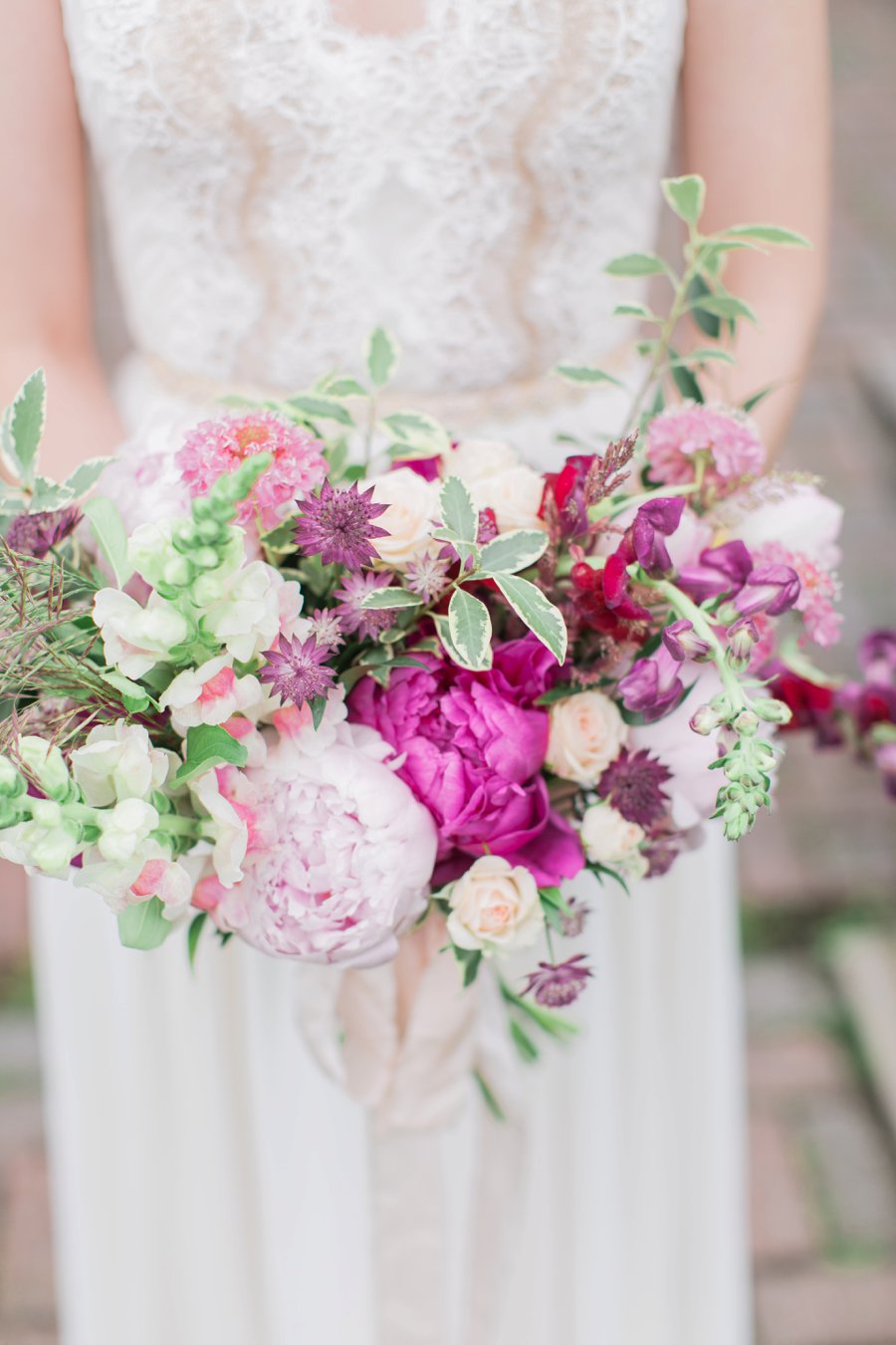 Bright Berry Toned Canadian Brewery Wedding via TheELD.com