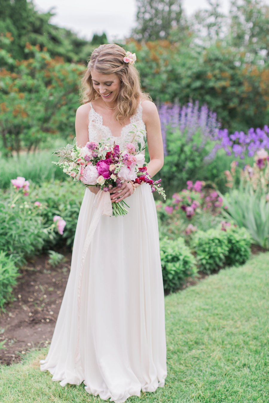 Bright Berry Toned Canadian Brewery Wedding via TheELD.com