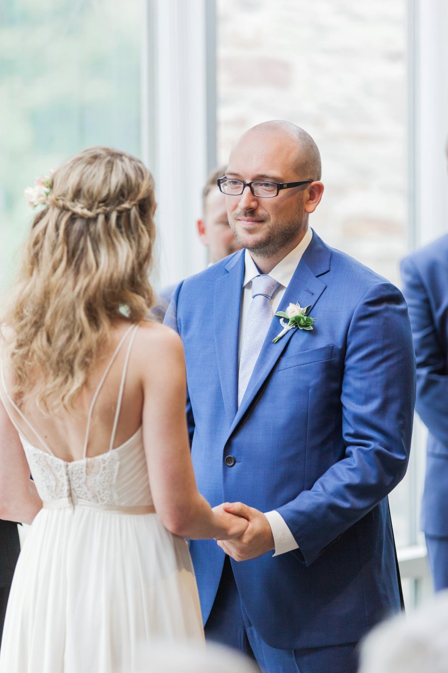 Bright Berry Toned Canadian Brewery Wedding via TheELD.com