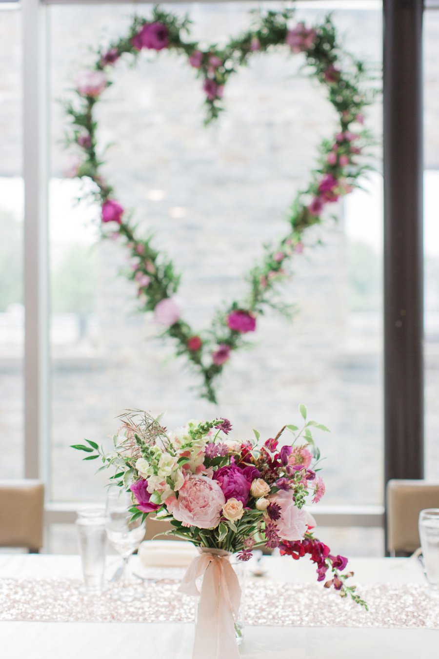 Bright Berry Toned Canadian Brewery Wedding via TheELD.com