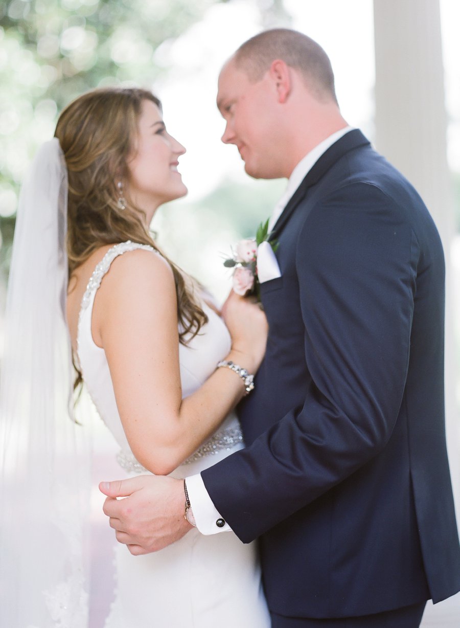 Romantic Red, Pink, and Lavender Mississippi Wedding via TheELD.com