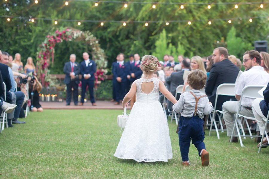 Romantic Red, Pink, and Lavender Mississippi Wedding via TheELD.com