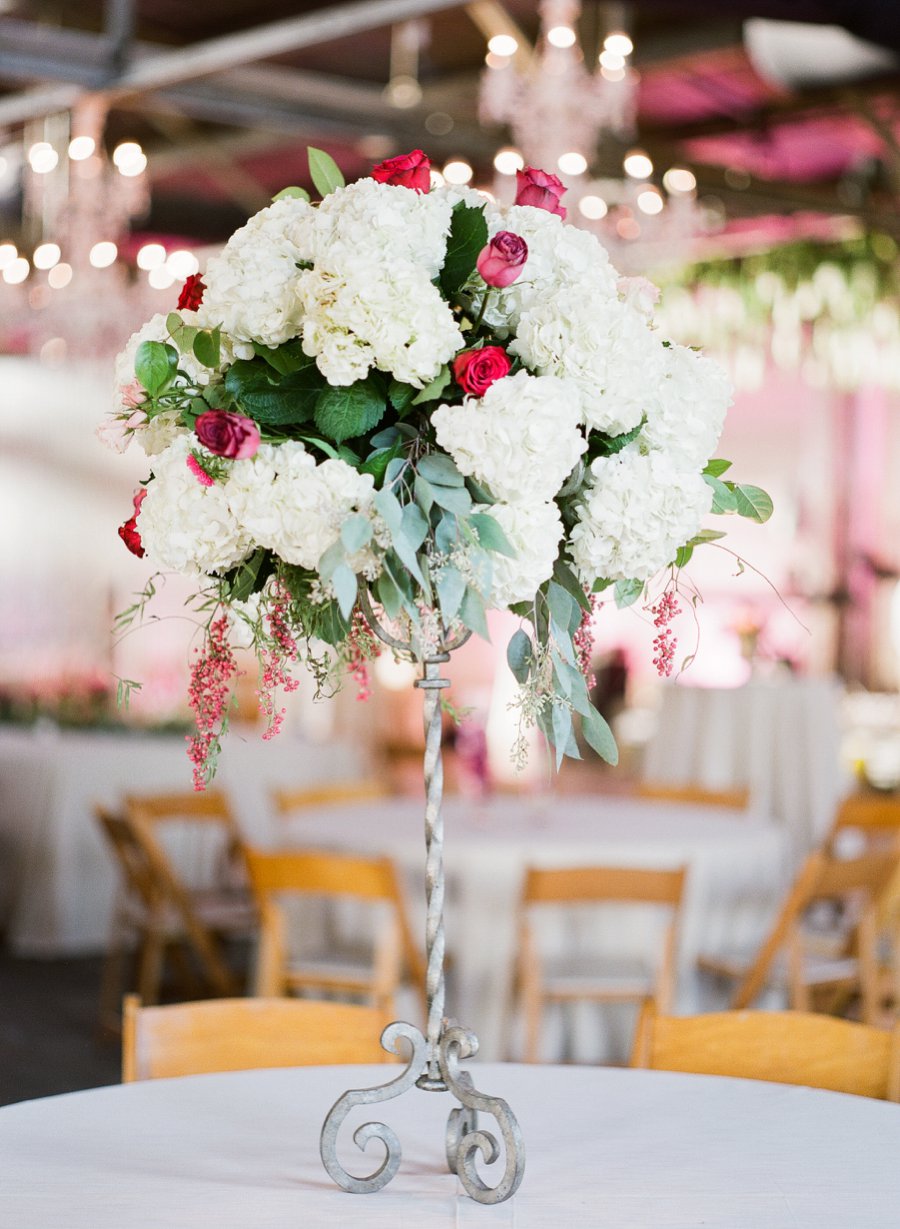 Romantic Red, Pink, and Lavender Mississippi Wedding via TheELD.com