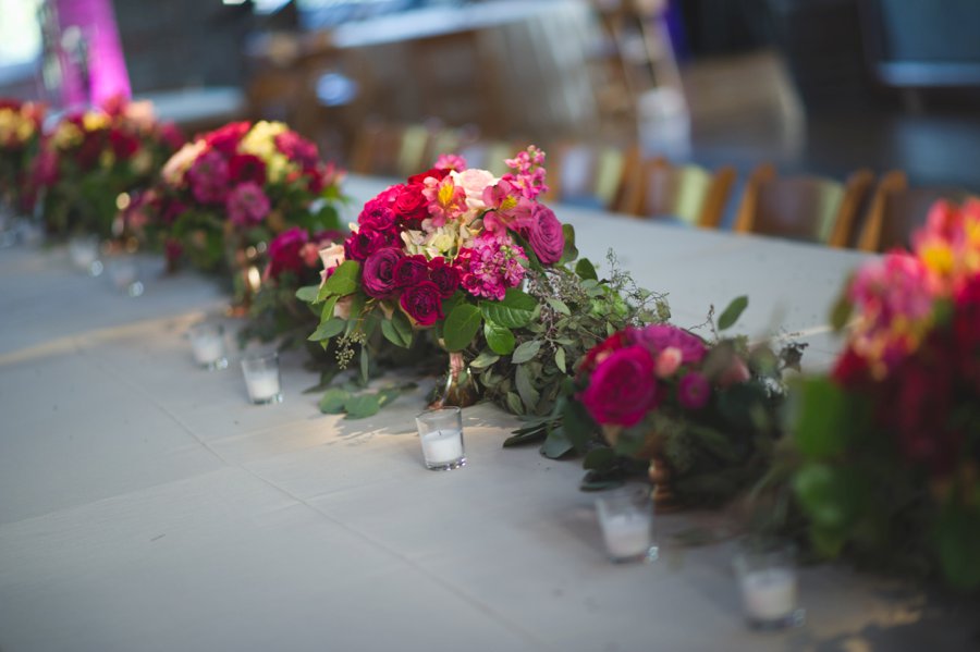 Romantic Red, Pink, and Lavender Mississippi Wedding via TheELD.com