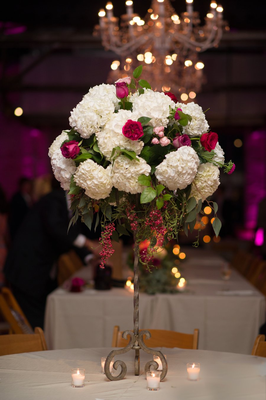 Romantic Red, Pink, and Lavender Mississippi Wedding via TheELD.com