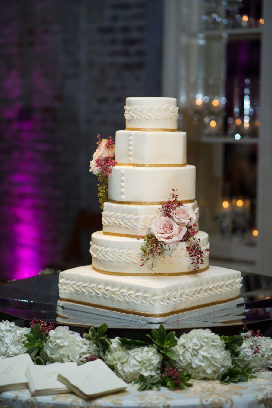 Romantic Red, Pink, and Lavender Mississippi Wedding via TheELD.com