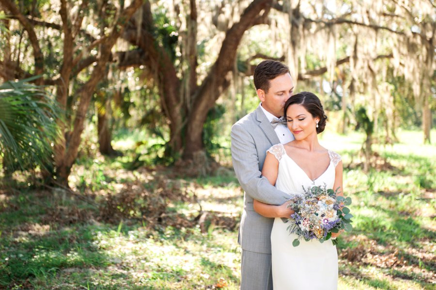 Lavender & Green Vintage Backyard Wedding via TheELD.com