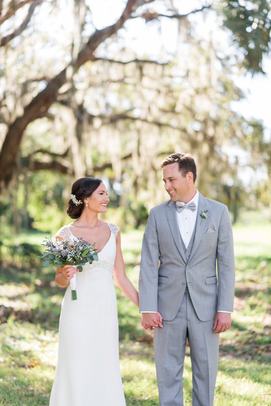 Lavender & Green Vintage Backyard Wedding via TheELD.com