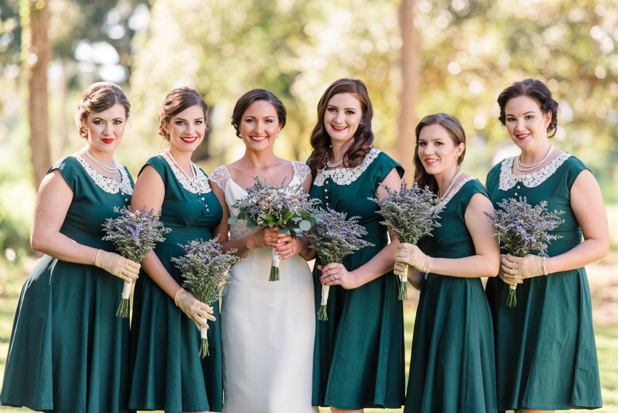 Lavender & Green Vintage Backyard Wedding via TheELD.com