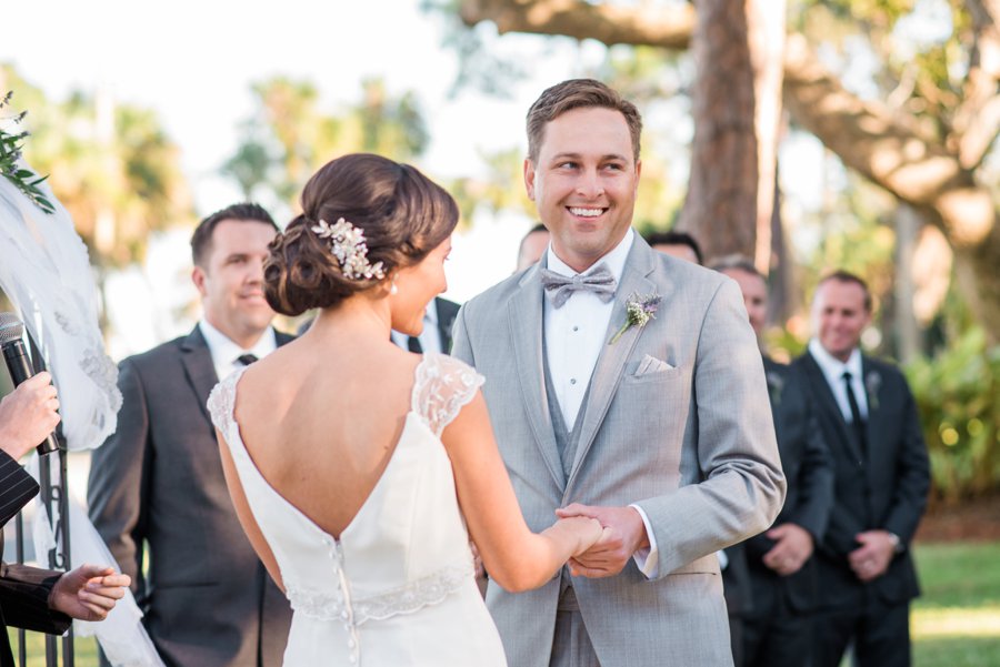 Lavender & Green Vintage Backyard Wedding via TheELD.com