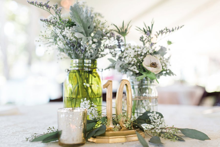 Lavender & Green Vintage Backyard Wedding via TheELD.com