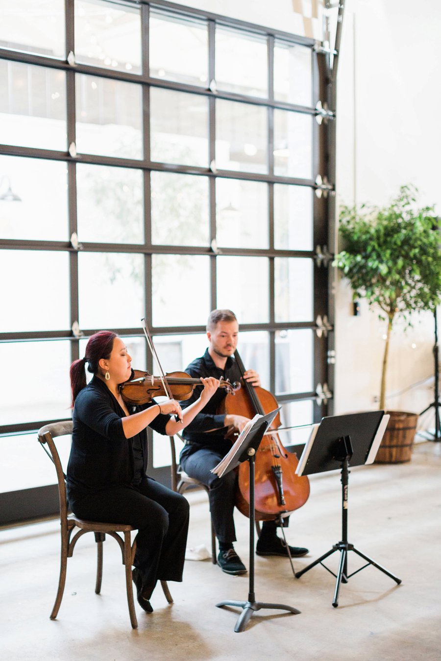 Blush and Green Industrial Atlanta Wedding via TheELD.com